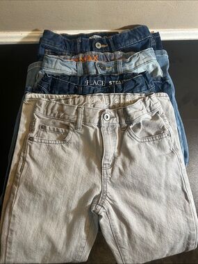 Boys Gray and Blue Jeans Classic Denim Mix Size 7 Bundle.
